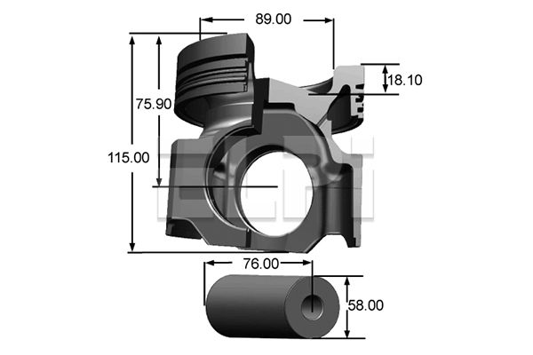 Piston LP181 3435 STD ELPI